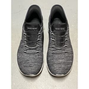 Skechers Tennis Shoes Woman’s Sz 7 Gray Slip-Ins Air Cooled Memory Foam Comfort